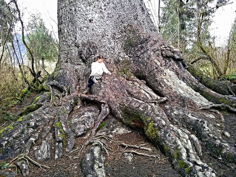 Katy Jo Holton in Africa under a tree