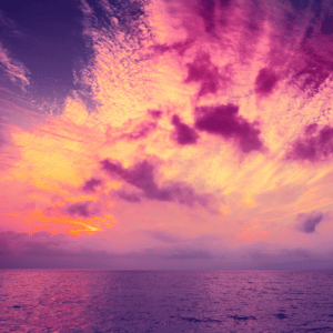 Purple Sunset Spiritual Experience