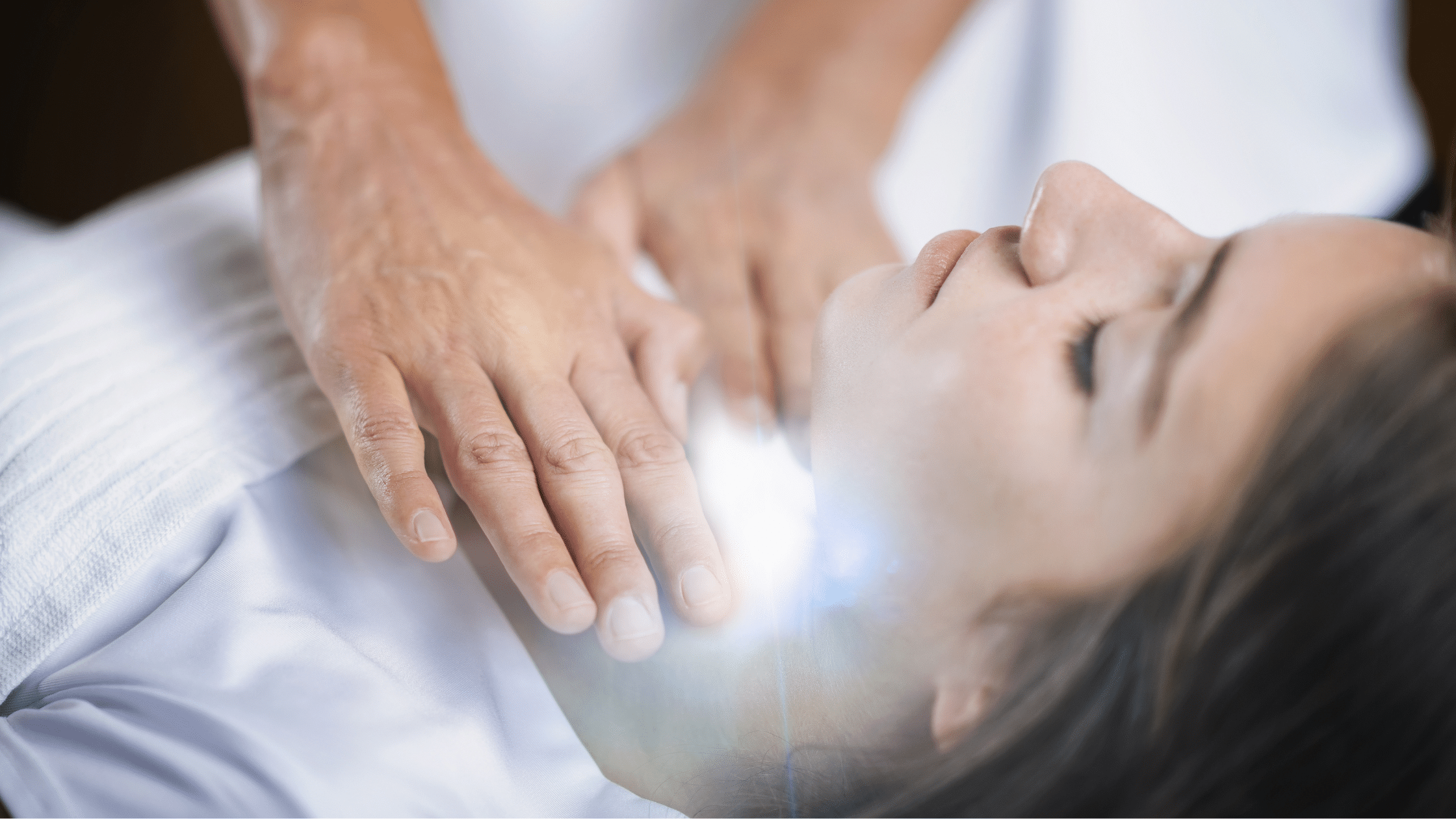 Energy healing session representing self-expression, emotional release, and using your voice during spiritual awakening