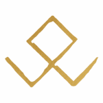 Sacred symbol with diamond and base line representing clarity, direction, and grounded spiritual path