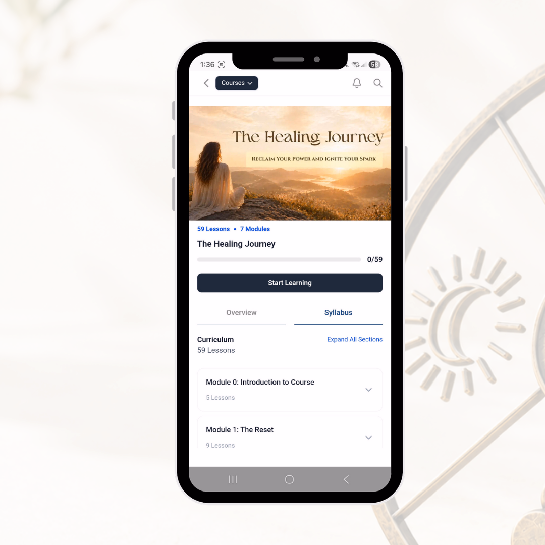 The Healing Journey course mockup by SpiritBird at Holton Healing Arts