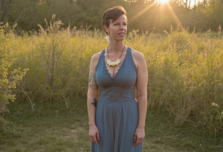 SpiritBird outdoors during a transformational healing and spiritual growth journey at Holton Healing Arts