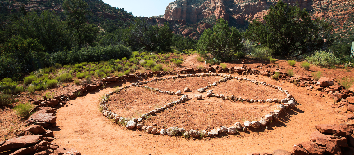 Image for blog post about Shamanic Medicine Wheel and Prayer to the Four Directions